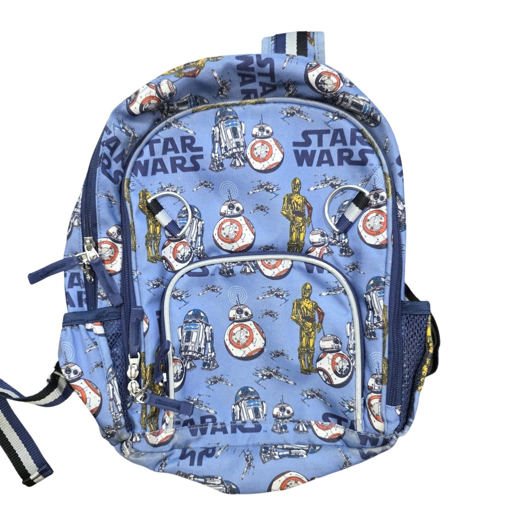 Star Wars Kids‎ Backpack R2D2 BB8 C3PO Light Blue School Bag